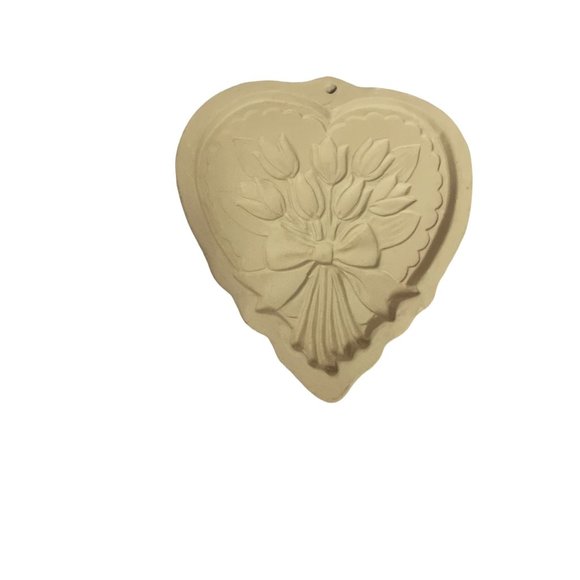 Vintage Brown bag cookie art mold bouquet of tulips - Picture 3 of 3